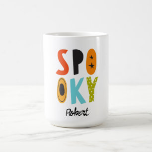Spooky Halloween Personalised name Coffee Mug