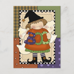 Spooky Halloween Postcard