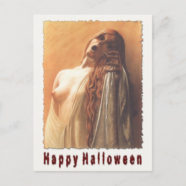 Spooky Halloween Postcard Scare (Front)