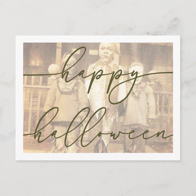 Spooky Halloween Postcard Template (Front)