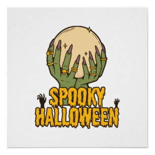 spooky halloween poster