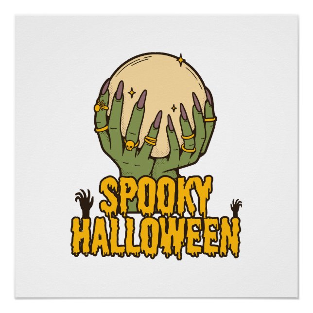 spooky halloween poster (Front)