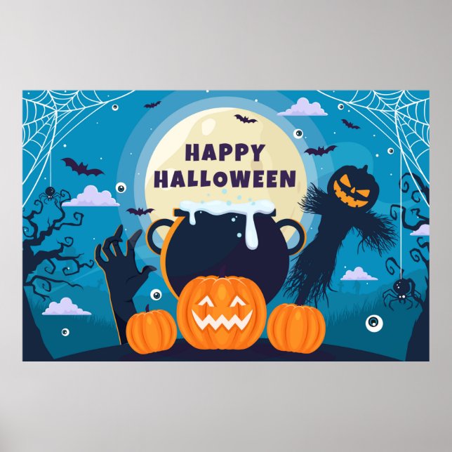 Spooky Halloween Poster (Front)