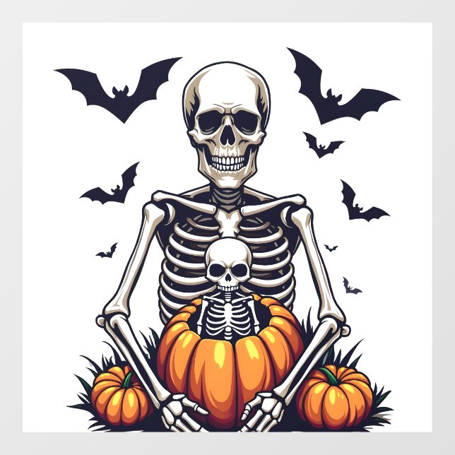 Spooky Halloween Pregnant Skeleton Pregnancy  (Sheet)