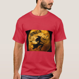 Spooky “Halloween” Print T-Shirt for Festive Vibes