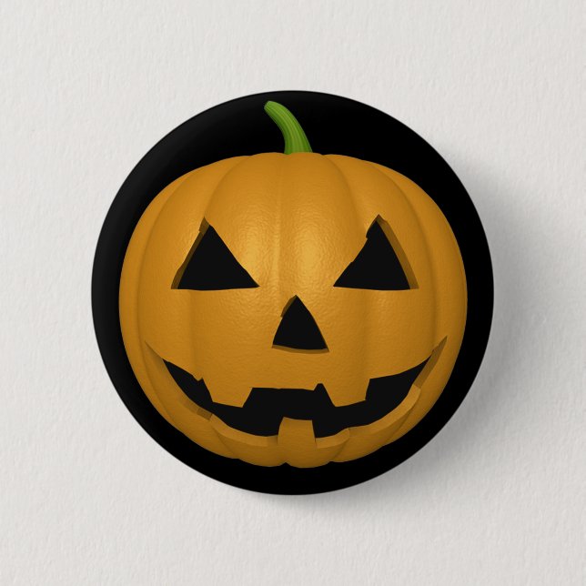 Spooky Halloween Pumpkin Button (Front)