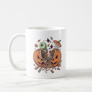 Spooky Halloween Pumpkin Candy Burst Coffee Mug