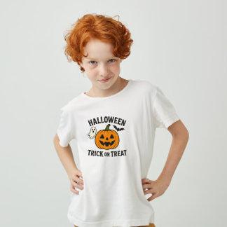 Spooky Halloween Pumpkin Kids Trick or Treat Baby T-Shirt
