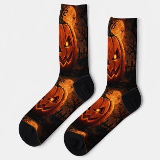 Spooky Halloween Pumpkin Socks – Glowing Jack O’La