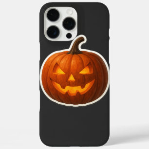 Spooky Halloween Pumpkin Sticker iPhone 16 Pro Max Case
