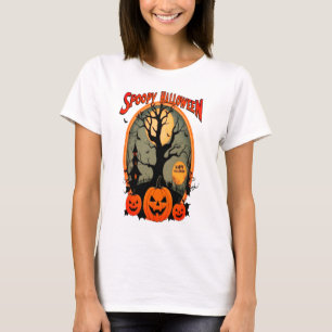 Spooky Halloween Pumpkin Tshirt 