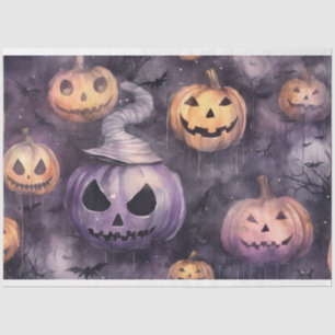 Spooky Halloween Pumpkins 3 Decoupage Paper