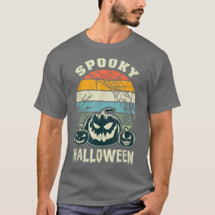 Spooky Halloween, pupkins retro halloween  T-Shirt
