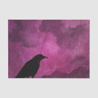 Spooky Halloween Raven Prints Tissue Paper