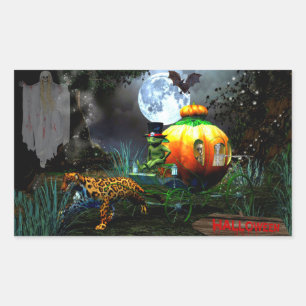 Spooky Halloween Rectangular Sticker