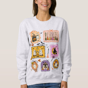 Spooky Halloween Season Trick Or Treat Cute Ghost Sweatshirt