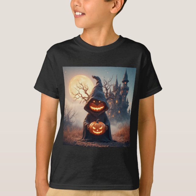 Spooky Halloween Setting T-Shirt (Front)