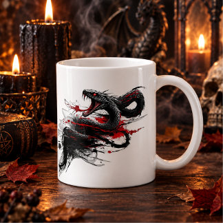 Spooky Halloween Snacks Mug – Creepy Monster Face