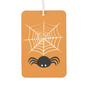 Spooky Halloween Spider Illustration Car Air Freshener