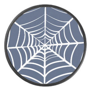 Spooky Halloween Spider Illustration Hockey Puck