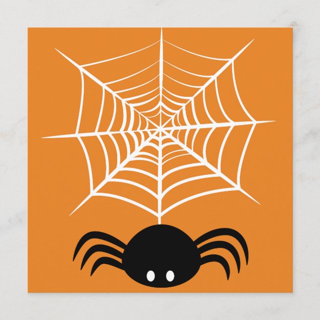 Spooky Halloween Spider Illustration Programme (Front)