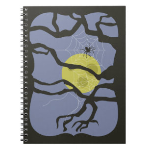 Spooky Halloween Spider Notebook