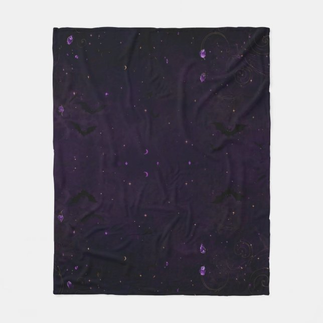 Spooky Halloween Spiderweb Pattern Throw Blanket (Front)
