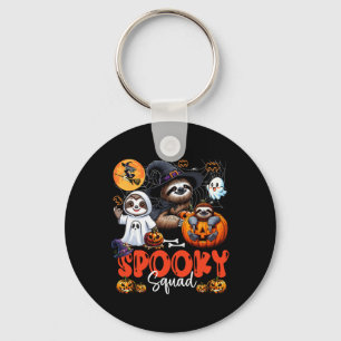 Spooky Halloween Squad Three Horror Sloths Cosplay Key Ring