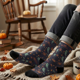 Spooky Halloween Sustainable Crew Socks