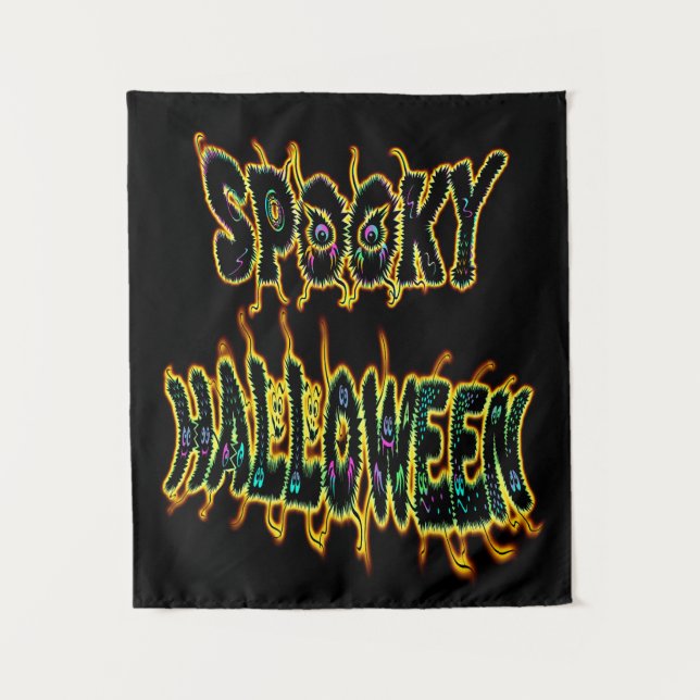 spooky Halloween Tapestry (Front)