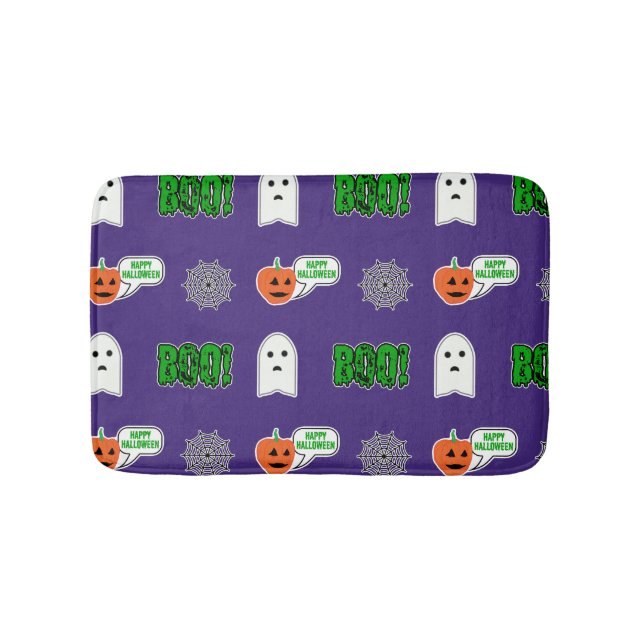 Spooky Halloween Theme Bath Mat (Front)