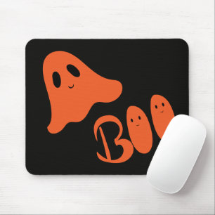Spooky Halloween Theme Boo Ghost Mouse Pad