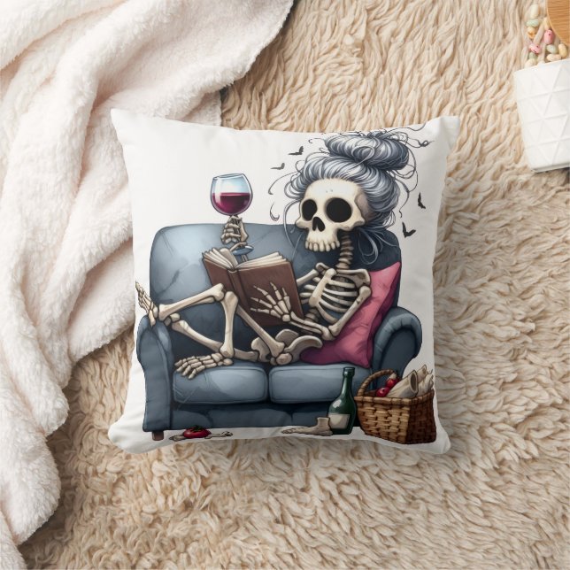Spooky Halloween Throw Pillow (Blanket)