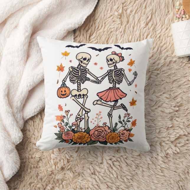 Spooky Halloween Throw Pillow (Blanket)