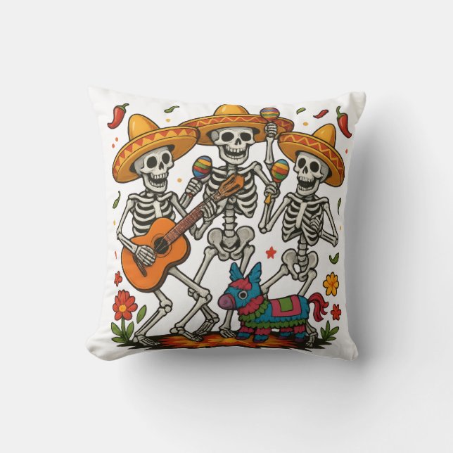 Spooky Halloween Throw Pillow (Front)