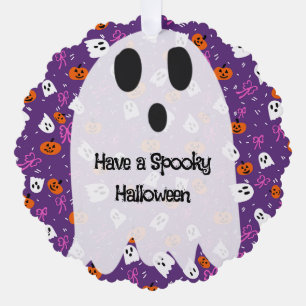 Spooky Halloween  Tree Decoration Card