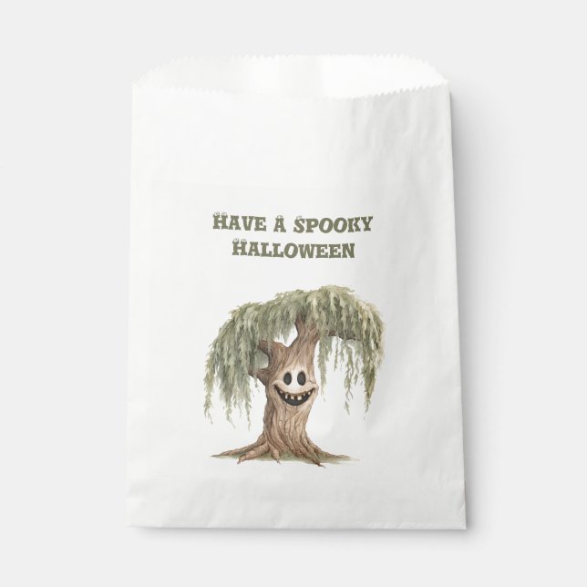 Spooky Halloween Tree   Favour Bags (Front)