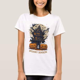 Spooky Halloween Treehouse Women's T-Shirt