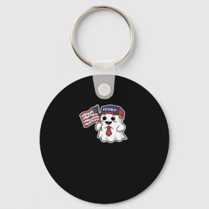 Spooky, Halloween, Trick Or Vote, I Always Get Gho Key Ring