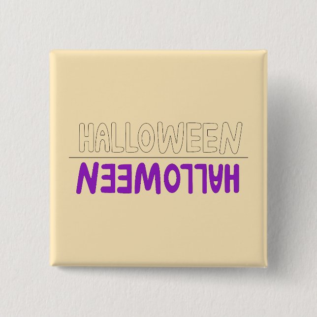 Spooky Halloween Typography with Seasonal Energy 15 Cm Square Badge (Front)