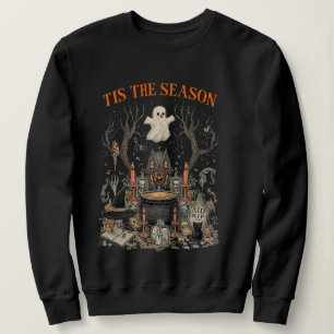 Spooky Halloween Vintage Design – Ghost, Pumpkin Sweatshirt