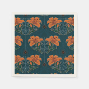 Spooky Halloween Whimsical Vintage Style Napkin