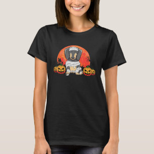 Spooky Halloween Wiener Dog Costume Dachshund Pump T-Shirt