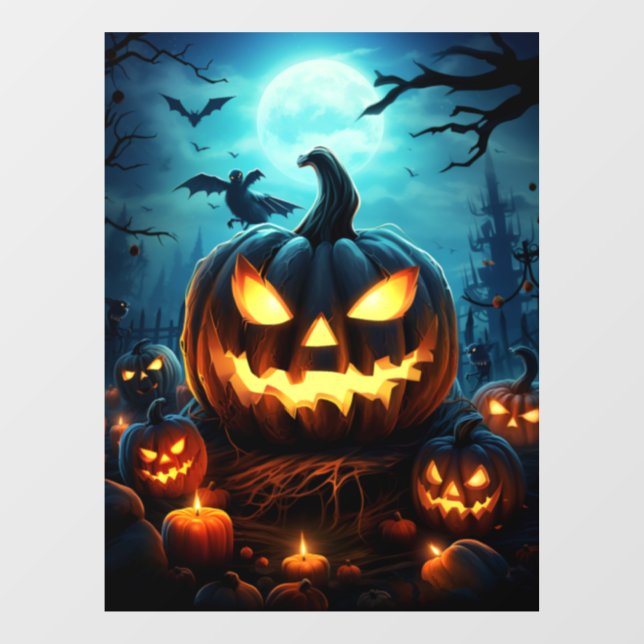 Spooky Halloween Window Cling (Sheet)