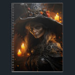 Spooky Halloween Witch Awesome Cool Portrait Notebook<br><div class="desc">Introducing our Portrait Of A Halloween Creepy Witch notebook design, a bewitching addition to your collection of spooky and mystical stationery. Embrace the enchantment of Halloween with this captivating and haunting design. This notebook features a stunning portrait of a Halloween witch, capturing her mysterious allure and magical presence. Whether you're...</div>