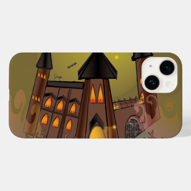Spooky Halloween witch house and vampires castle  Case-Mate iPhone Case (Back (Horizontal))
