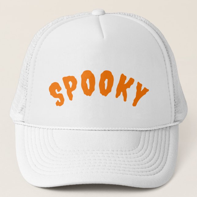 Spooky Halloween Witch Trucker Hat (Front)