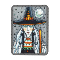 SPOOKY HALLOWEEN WITCH, WEARING BLACK CAT JEWELERY
