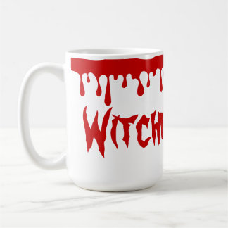 Spooky Halloween Witches Brew Dripping Red Blood Coffee Mug