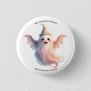 Spooky Halloween Women T-Shirt – Funny Ghost 3 Cm Round Badge